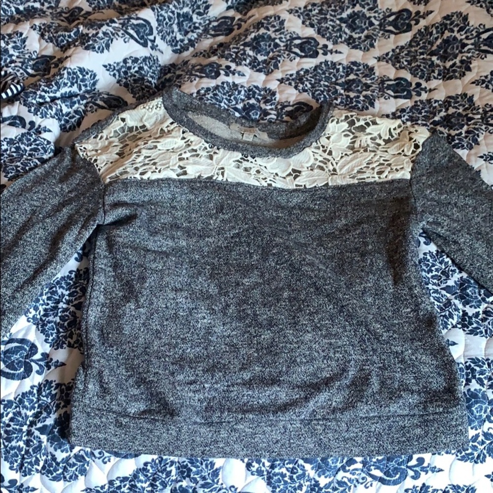 Lacy Blue Sweatshirt